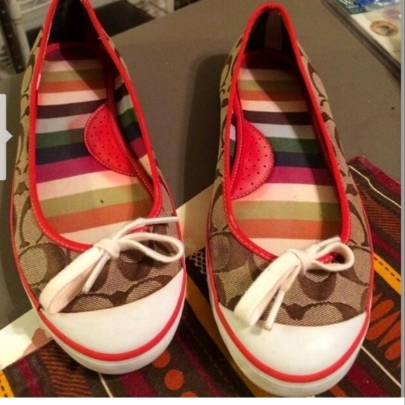 Authentic COACH LANDON FLAT SHOES SIZE 8.5 - Picture 5 of 15